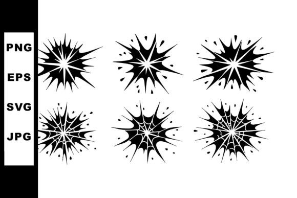 Amplifying Visual Impact: The Strategic Power of Black Explosive Starburst Vector Shapes