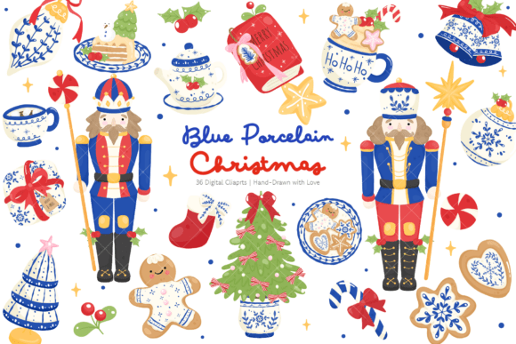 Blue Porcelain Christmas Clipart: A Guide to Elegant Holiday Design