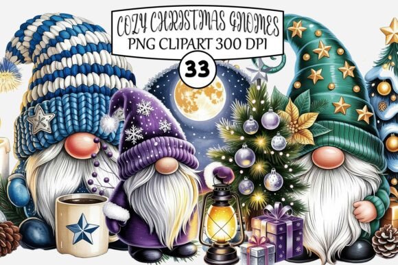 Cozy Christmas Gnomes Clipart Guide
