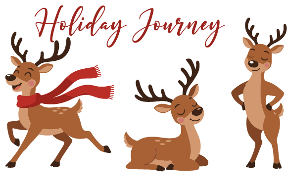 Elevate Designs with Festive Reindeer Clipart