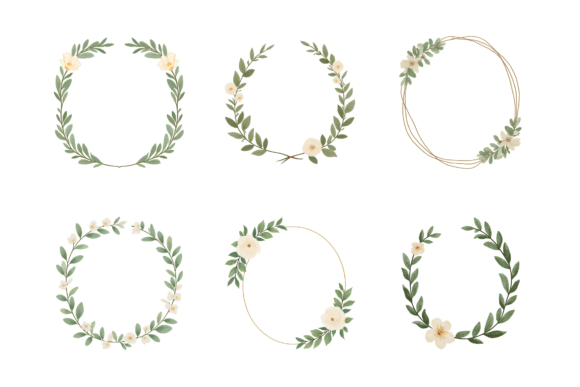 Evaluating the Elegant Floral Wreath Collection for Design Projects