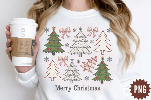 Integrating the Christmas Tree Coquette Bow PNG Design into Your Creative Workflow