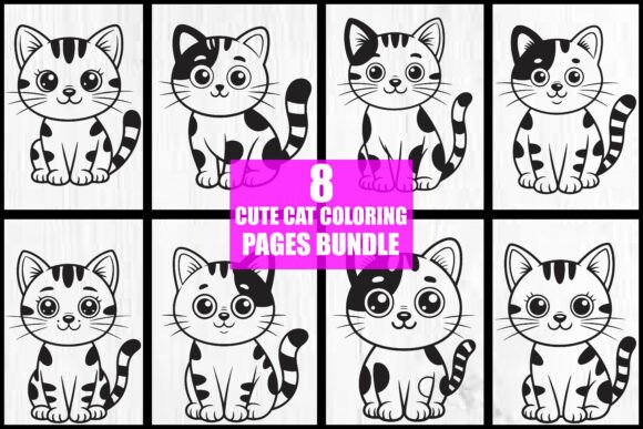 Integrating the Cute Cat Coloring Pages Bundle into Your Creative and Business Workflows