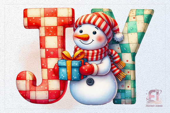 Mastering Holiday Design with JOY Snowman Christmas Sublimation PNG