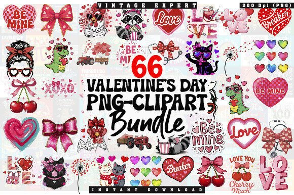Maximizing Your Creative Projects with a Cute Valentine’s Day PNG Clipart Bundle