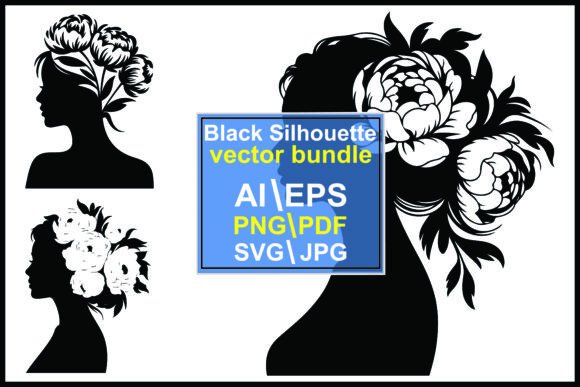 Silhouette Women Floral Elements Guide
