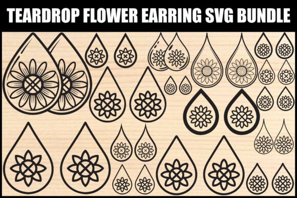 Strategic Design and Production with the Teardrop Flower Earring SVG Bundle