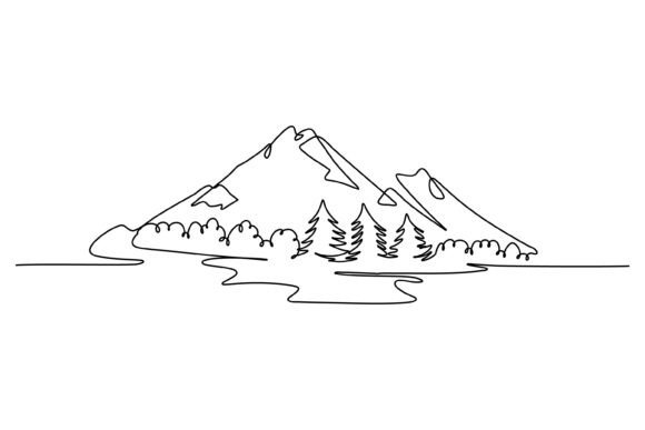 The Practical Value of Continuous Line Mountain Art for Modern Design Projects