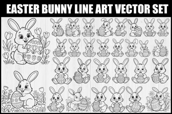 Unlocking Creativity with the Easter Bunny Line Art Vector Set: A Comprehensive Guide