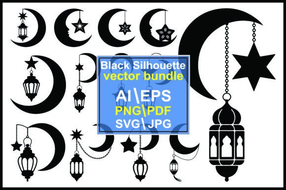 Unlocking the Magic of Silhouette Crescent Moons Stars Lanterns for Your Next Project