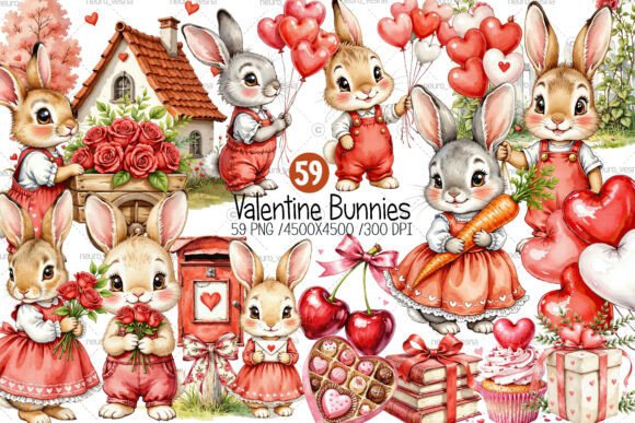 Valentine Bunny Clipart: A Guide to Watercolor Designs for Creative Projects