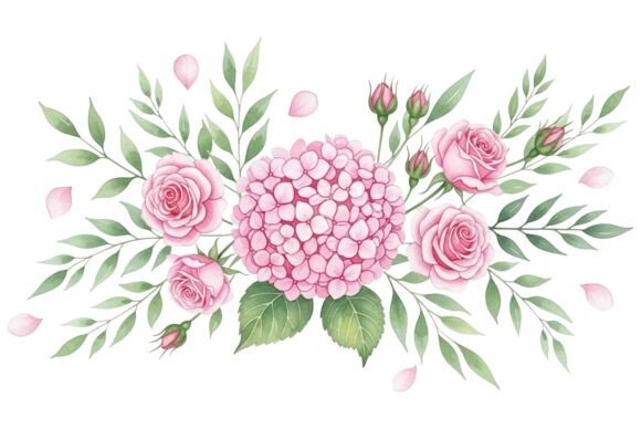 Watercolor Rose Hydrangea Set: A Designer’s Guide